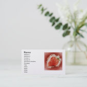 Carte De Visite bureau de motif d'éclaboussure de feuille de (Debout devant)