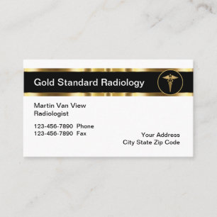 Carte De Visite Bureau de radiologie chic