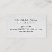 Carte De Visite Bureau de soins dentaires professionnels pour les  (Dos)