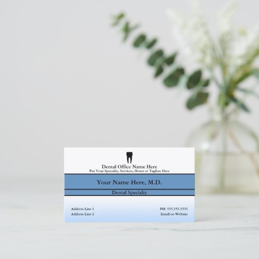 Carte De Visite bureau dentaire (Debout devant)