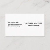 Carte De Visite Bureau d'entreprise | Vue supérieure (Dos)