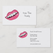 Carte De Visite Bureau des dentistes Connectez-vous avec votre cli (Devant / Derrière)