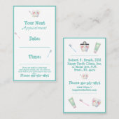 Carte De Visite Bureau des dentistes Typographie dentaire Nom Teet (Devant / Derrière)