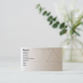 Carte De Visite Bureau du droit (Debout devant)