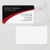 Carte De Visite Bureau du médecin Médicale (Devant / Derrière)