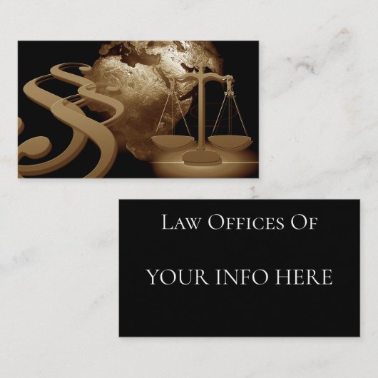 Carte De Visite Bureau du Procureur (Devant / Derrière)