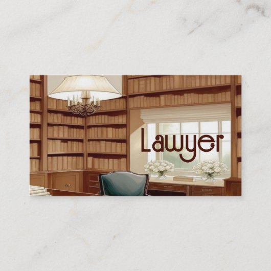 Carte De Visite Bureau Exécutif Classique Avocat (Devant)