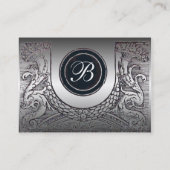 Carte De Visite BUREAU JURIDIQUE, ATTORNEY Platinum Monogramme (Dos)