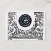 Carte De Visite BUREAU JURIDIQUE, MONogramme DU PROPRIÉTAIRE, Perl (Dos)