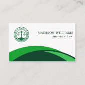 Carte De Visite Bureau juridique personnalisé blanc foncé (Devant)