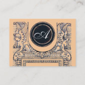 Carte De Visite BUREAU JURIDIQUE, PROCUREUR Monogramme (Dos)