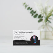 Carte De Visite Bureau Médicale de la gestion de la douleur (Debout devant)