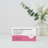 Carte De Visite Bureau Médicale de la santé des femmes (Debout devant)