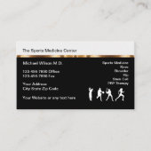 Carte De Visite Bureau Médicale de Médecine sportive (Devant)