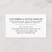 Carte De Visite Bureau, Papeterie et fournitures de bureau, papete (Dos)