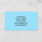 Carte De Visite Bureau Services de nettoyage ménager (Dos)