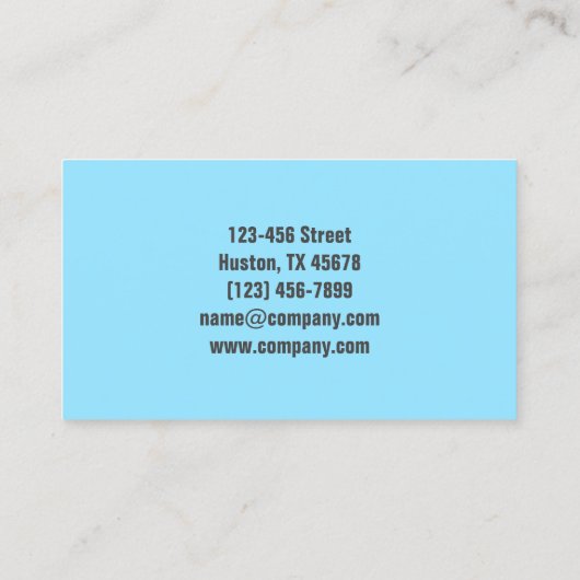 Carte De Visite Bureau Services de nettoyage ménager (Dos)