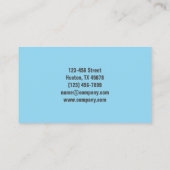 Carte De Visite Bureau Services de nettoyage ménager (Dos)