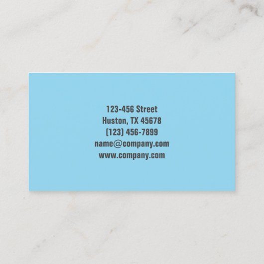 Carte De Visite Bureau Services de nettoyage ménager (Dos)