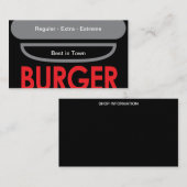 Carte De Visite Burger (Devant / Derrière)