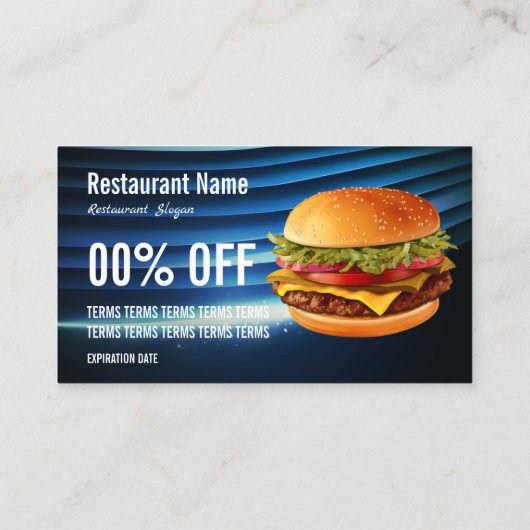Carte de visite Burger (Dos)