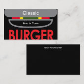 Carte De Visite Burger classique (Devant / Derrière)