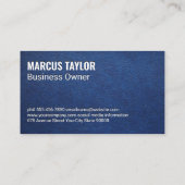 Carte De Visite Burger et fruits servis | Arrière - plan en cuir b (Dos)