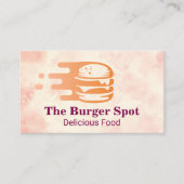 Carte De Visite Burger Flying Graphic | Restaurant (Devant)