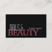 Carte De Visite Burgundy Noire Classique Simple et Professionnel (Devant)