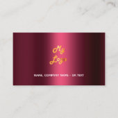 Carte De Visite Burgundy qr code logo employé photo (Devant)