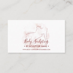 Carte De Visite burgundy Sculpture corporelle contouring spa 