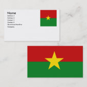 Carte De Visite Burkina Faso (Devant / Derrière)