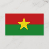 Carte De Visite Burkina Faso (Dos)