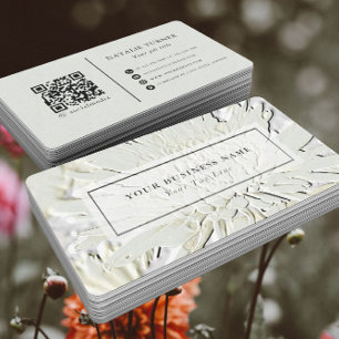Carte De Visite ©Bursting Joy/ Embossed Like Floral Design