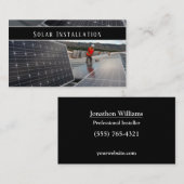 Carte De Visite Bus de service d'installation d'énergie solaire pr (Devant / Derrière)