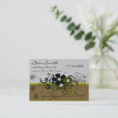 Carte De Visite Bus tourbillonnant Heart Business Lavender - Custo (Debout devant)