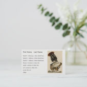 Carte De Visite Buse à queue rouge des oiseaux d'Amérique d'Audubo (Debout devant)