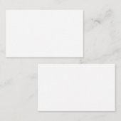 Carte De Visite Business Card (Devant / Derrière)