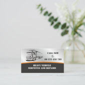 Carte De Visite Business card  for Auto services for heavy vehicle (Debout devant)