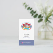 Carte De Visite Business Card for Fitness trainer (Debout devant)