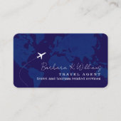 Carte De Visite Business Card for Travel Agents (Devant)