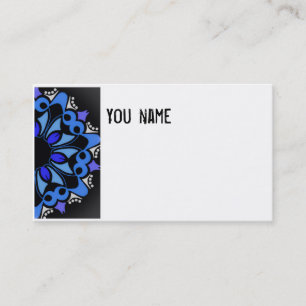 Carte De Visite Business Card Jimette Design black and blue