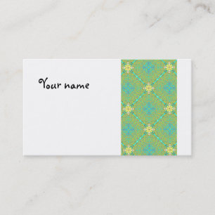 Carte De Visite Business Card Jimette Design yellow and green