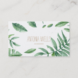 Carte De Visite Business card minimal tropical