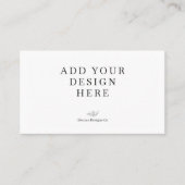 Carte De Visite Business Card Printing (Devant)
