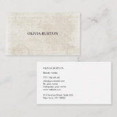 Carte De Visite Business card simple style texture background (Devant / Derrière)