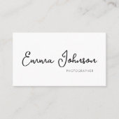 Carte De Visite Business card template with photo, minimalist  (Devant)