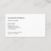 Carte De Visite Business card with background bright style (Dos)