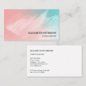 Carte De Visite Business card with background bright style (Devant / Derrière)