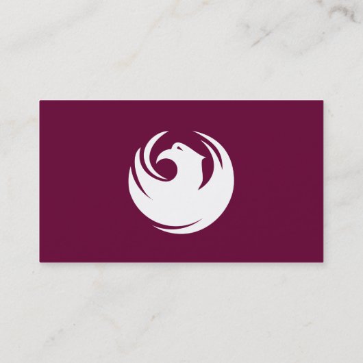 Carte De Visite Business Card with Flag of Phoenix City, Arizona (Dos)